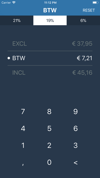 BTW Calculator Rekenmachine screenshot 2