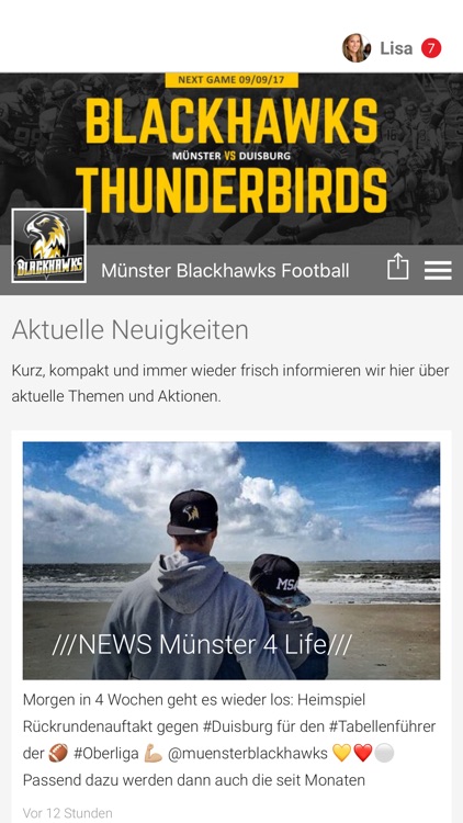 Münster Blackhawks Football