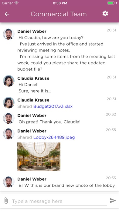 Fabric - Better Hotel Chat screenshot 3