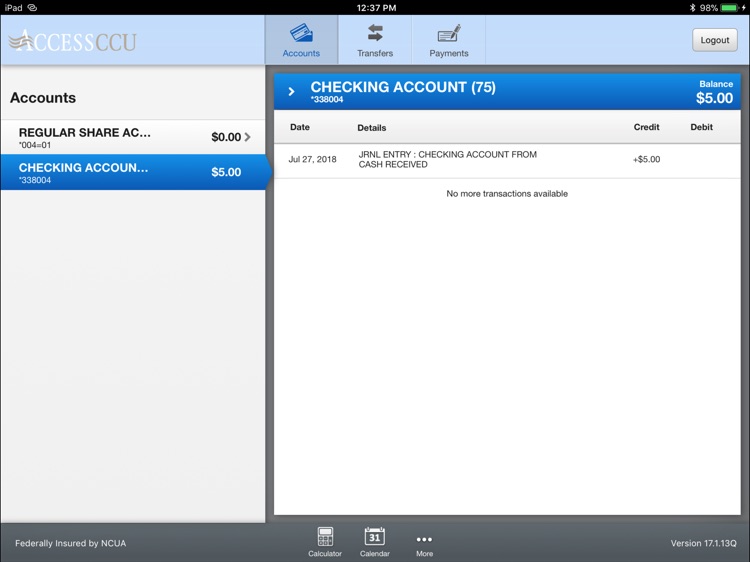 Access Community CU for iPad