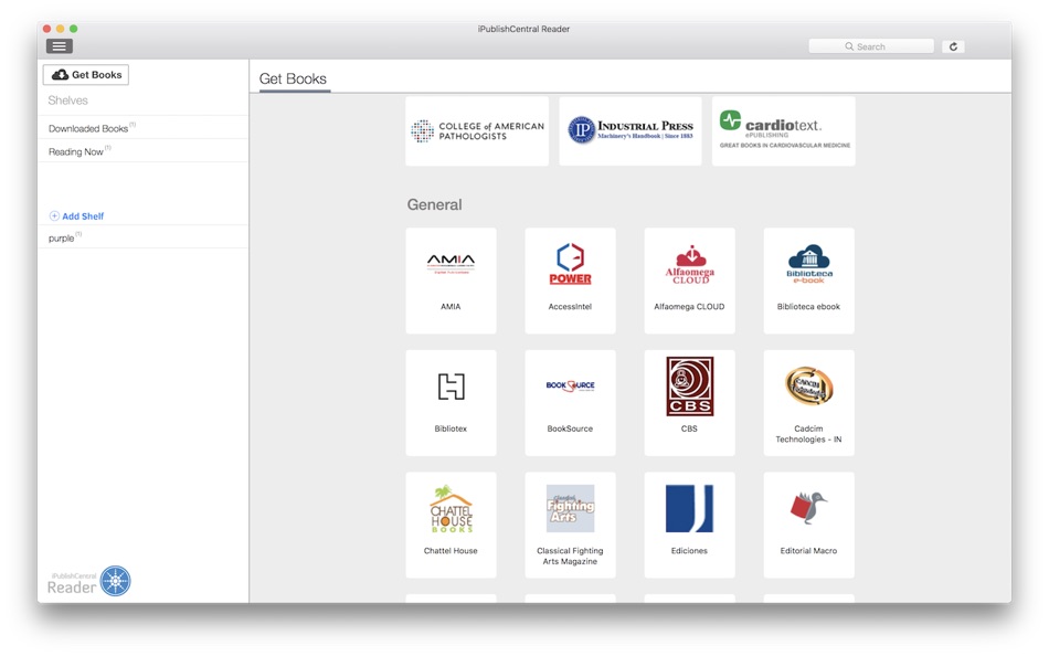 #1. iPublishCentral eBooks Reader (macOS) Podle: iPublishCentral