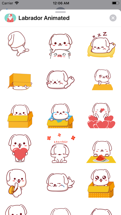 Screenshot #3 for Labrador - LabMojis Animated