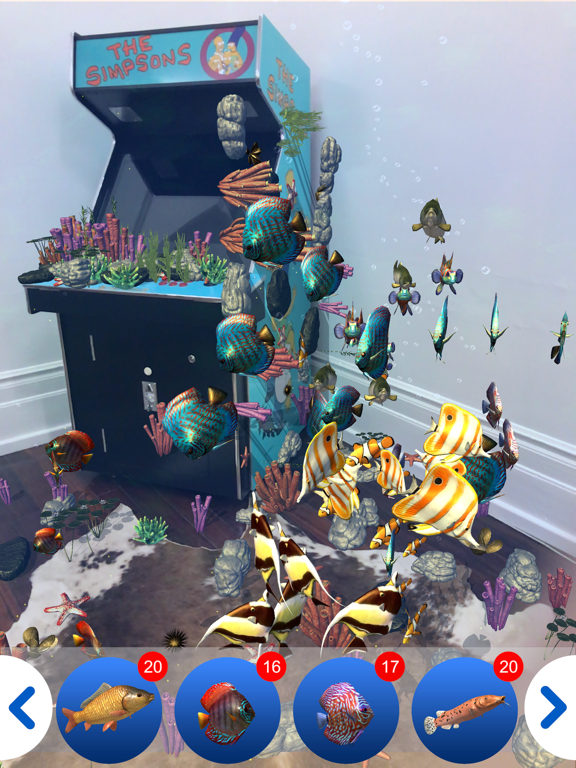 Fish Tank AR iPad screenshot 2 - Entertainment app