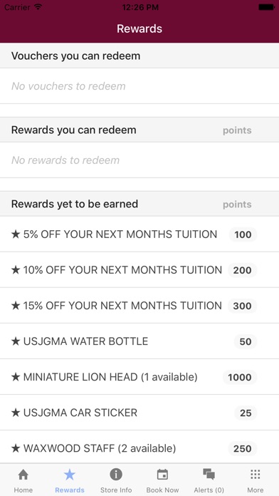 USJGMA Rewards screenshot 2