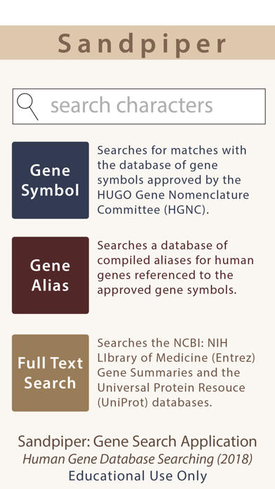 Sandpiper Gene Search screenshot 2