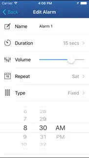 auto-shutoff alarm clock iphone screenshot 3