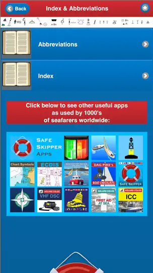 Captura de pantalla de NAUTICAL CHART SYMBOLS & ABBREVIATIONS en iPhone 5
