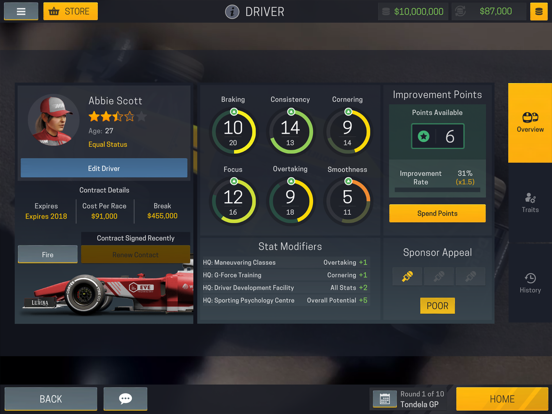 Motorsport Manager Mobile 2 iPad app afbeelding 5