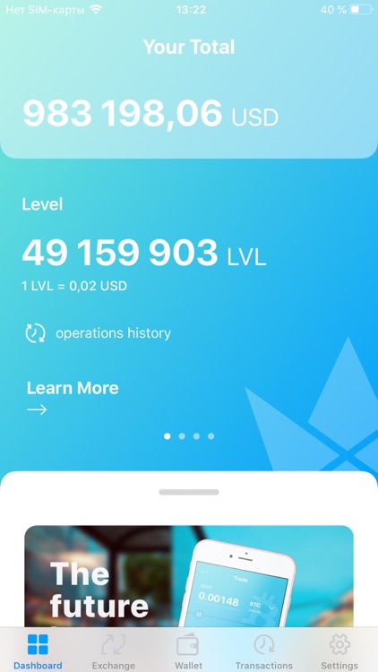 LevelApp - Crypto Wallet