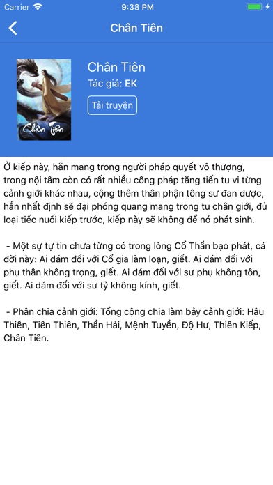 Truyện Tiên Hiệp Offline screenshot 3