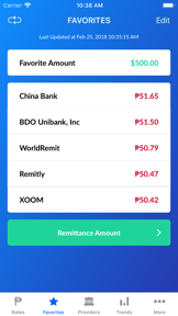 PHP Peso Exchange Rates screenshot