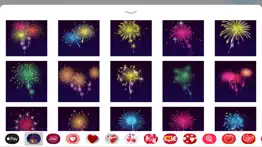 animated fireworks party text iphone screenshot 4