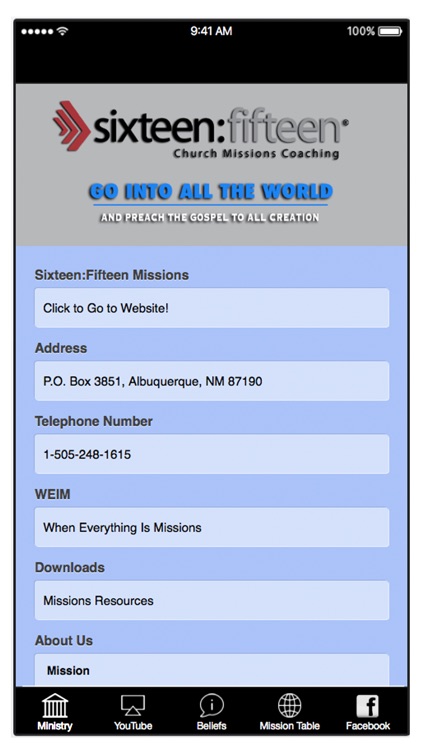 Sixteen:Fifteen Missions