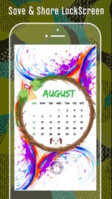 Lock screen Calendar Themes screenshot