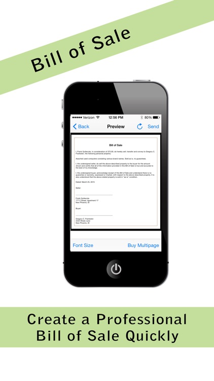 Pocket Bill of Sale Pro