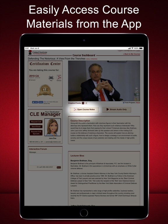 CLE On The Go - United CLE iPad screenshot 5 - Book app