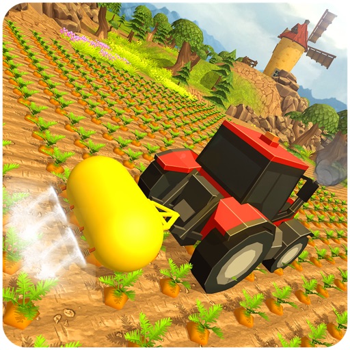 Block Farming Tractor Sim icon