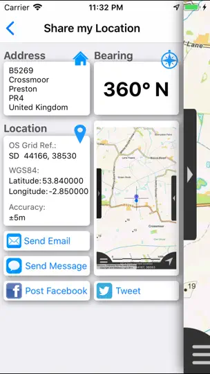 Screenshot von Fylde Maps Offline auf dem iPhone 9