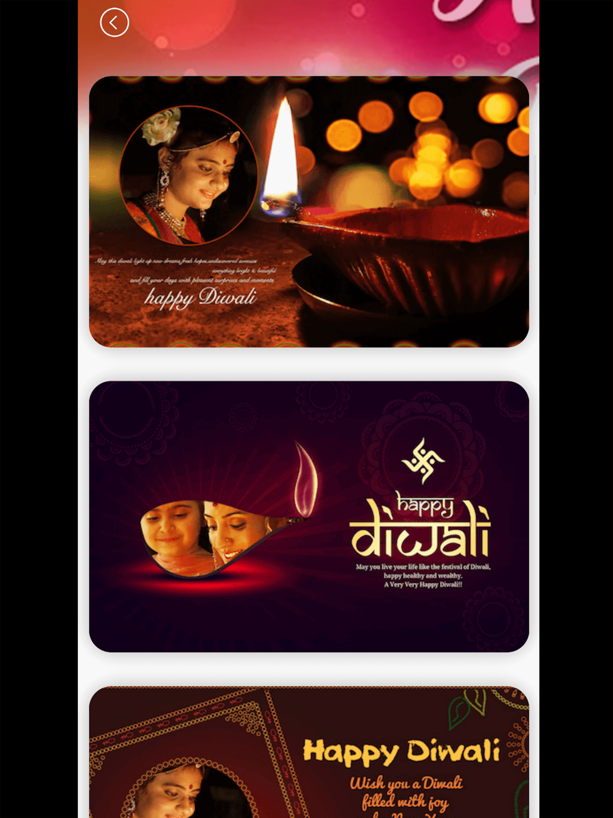 Diwali Photo Frames 2018