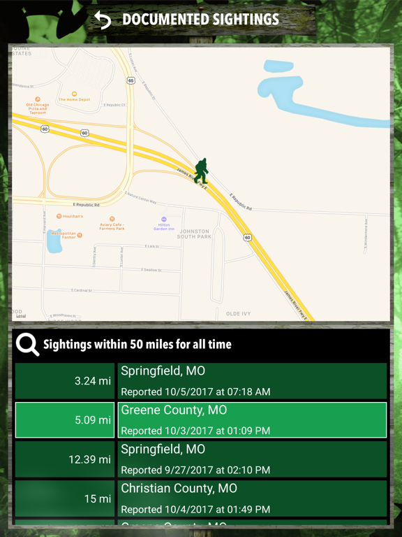 Screenshot #6 pour Bigfoot Search Club