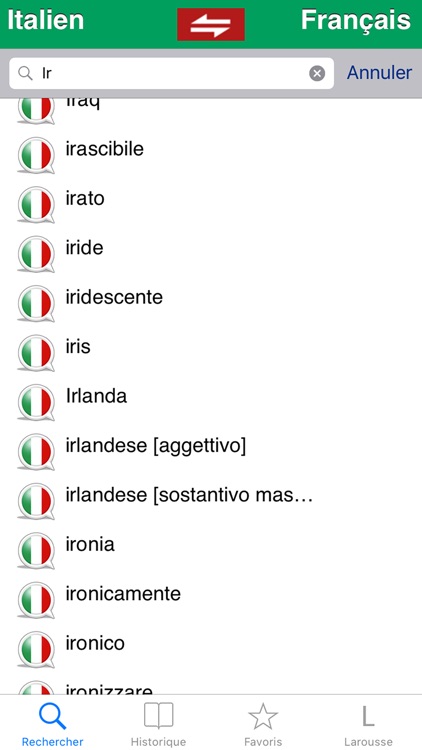 Dictionnaire italien Larousse screenshot-4
