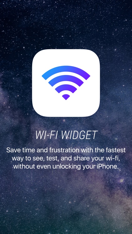 Wifi Widget - See, Test, Share screenshot-0