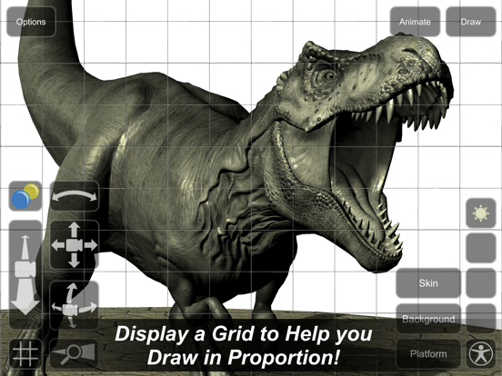 T-Rex Mannequin iPad screenshot 4 - Education app