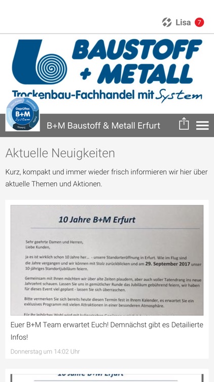 B+M Baustoff & Metall Erfurt