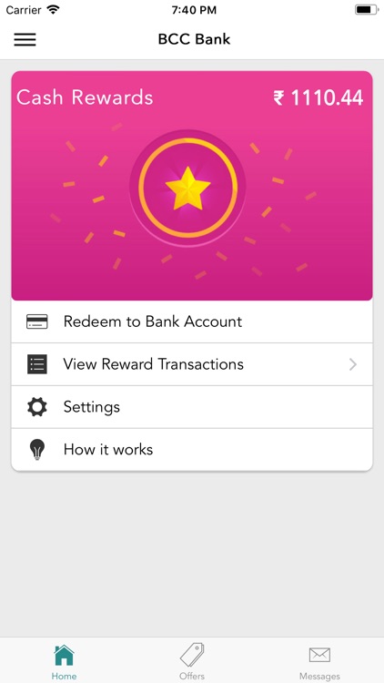 BCC Bank Rewards App