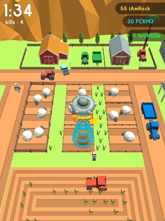 Screenshot #6 pour UFO.io - Abduct Everything