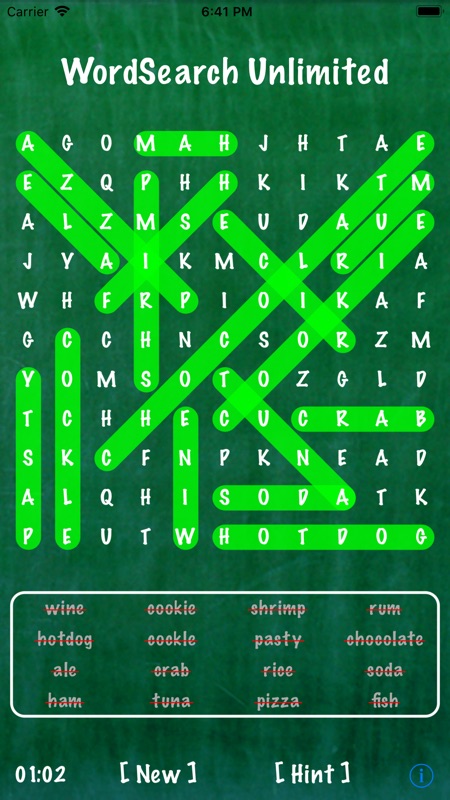 Word Search Unlimited Free screenshot 1