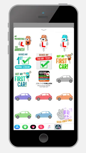 Captura de pantalla de Learn To Drive Sticker Pack en iPhone 2