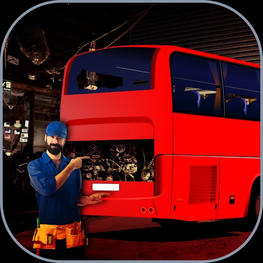 3D Bus Garage Repairing Game app icon