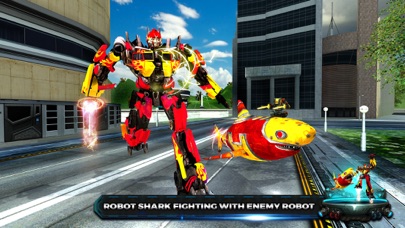 Shark Robot Transform war Hero screenshot 3