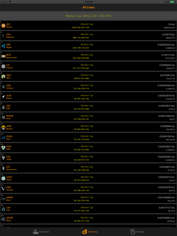 Screenshot #5 pour CoinMarket Live