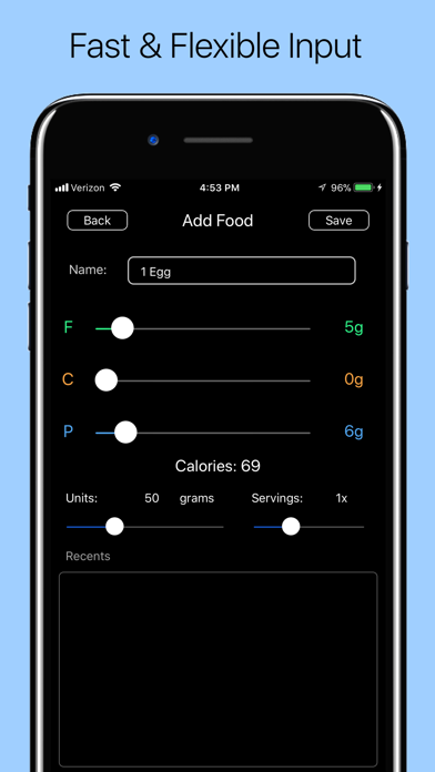 Screenshot #3 pour Macro Tracker - Keto Diet App