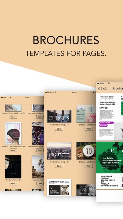 brochures templates for pages by graphic node