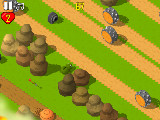 Screenshot #6 pour 青蛙过河-跳跃跑酷