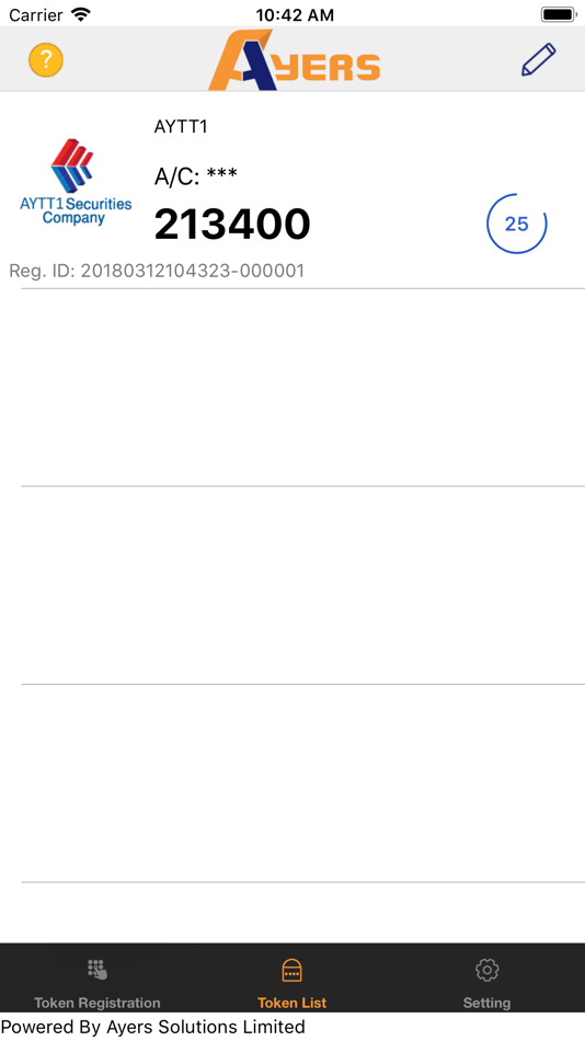 #5. Ayers Token (iOS) 由: Ayers Solutions Limited