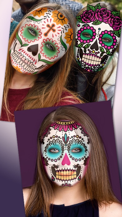 Mexican Sugar Skull Mask screenshot 2