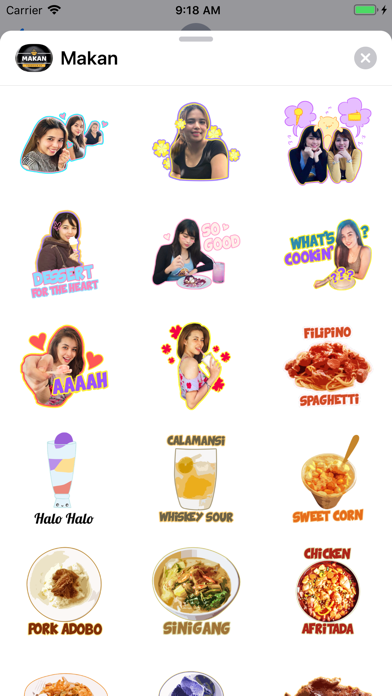 Makan Thoughts iStickers screenshot 2
