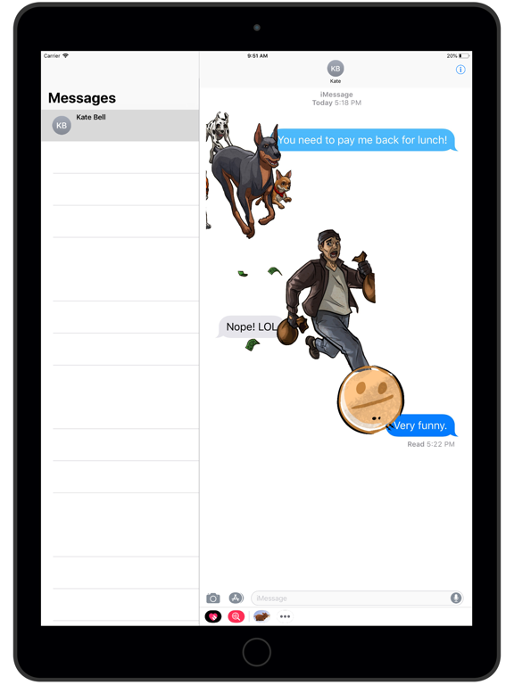 Get 'Em Stickers iPad screenshot 5 - Stickers app