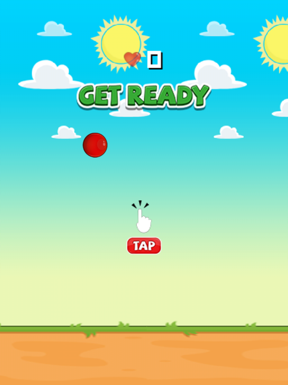 Screenshot #5 pour Flappy Red Ball - Tiny Flying