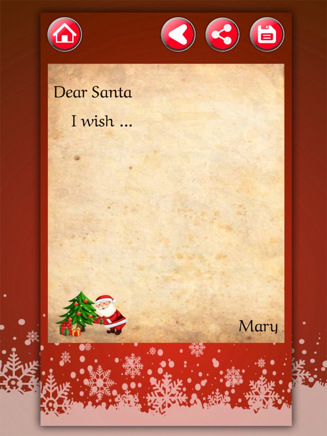 サンタクロースに手紙を書きます をapp Storeで