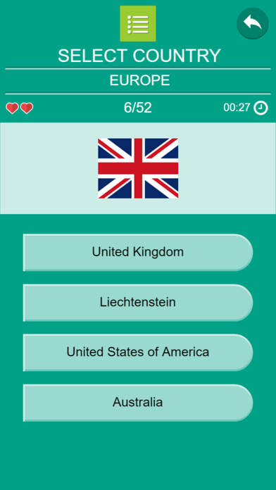 Multiplayer Flags Quiz Screenshot