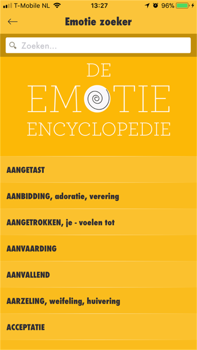 Screenshot #2 pour De emotie encyclopedie