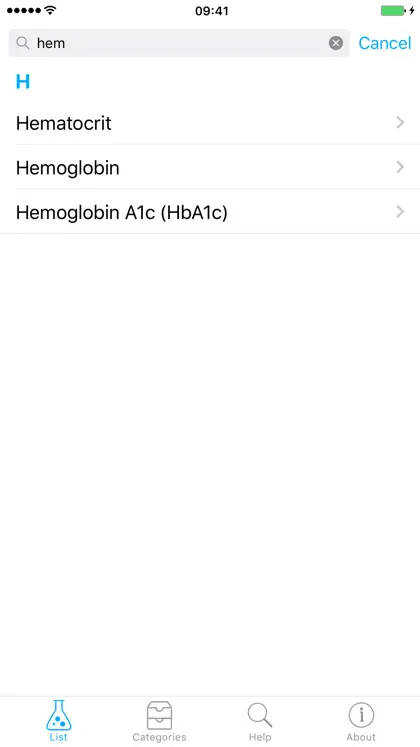 Captura de tela 4 de 4 de Lab Values