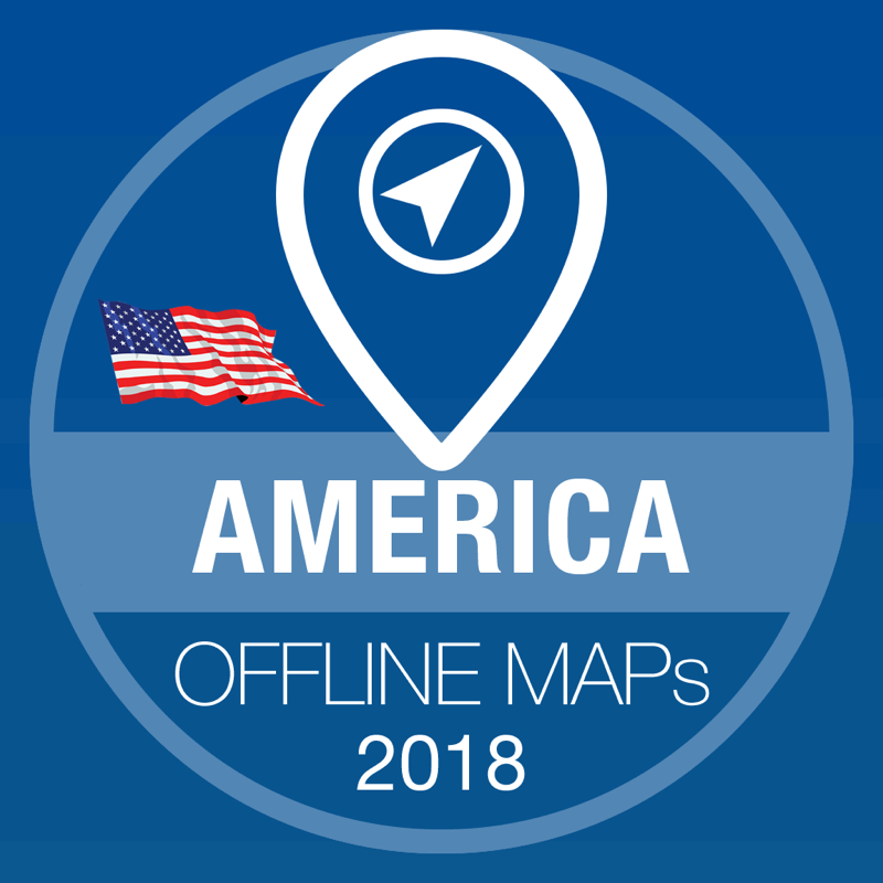 USA offline kaart navigator