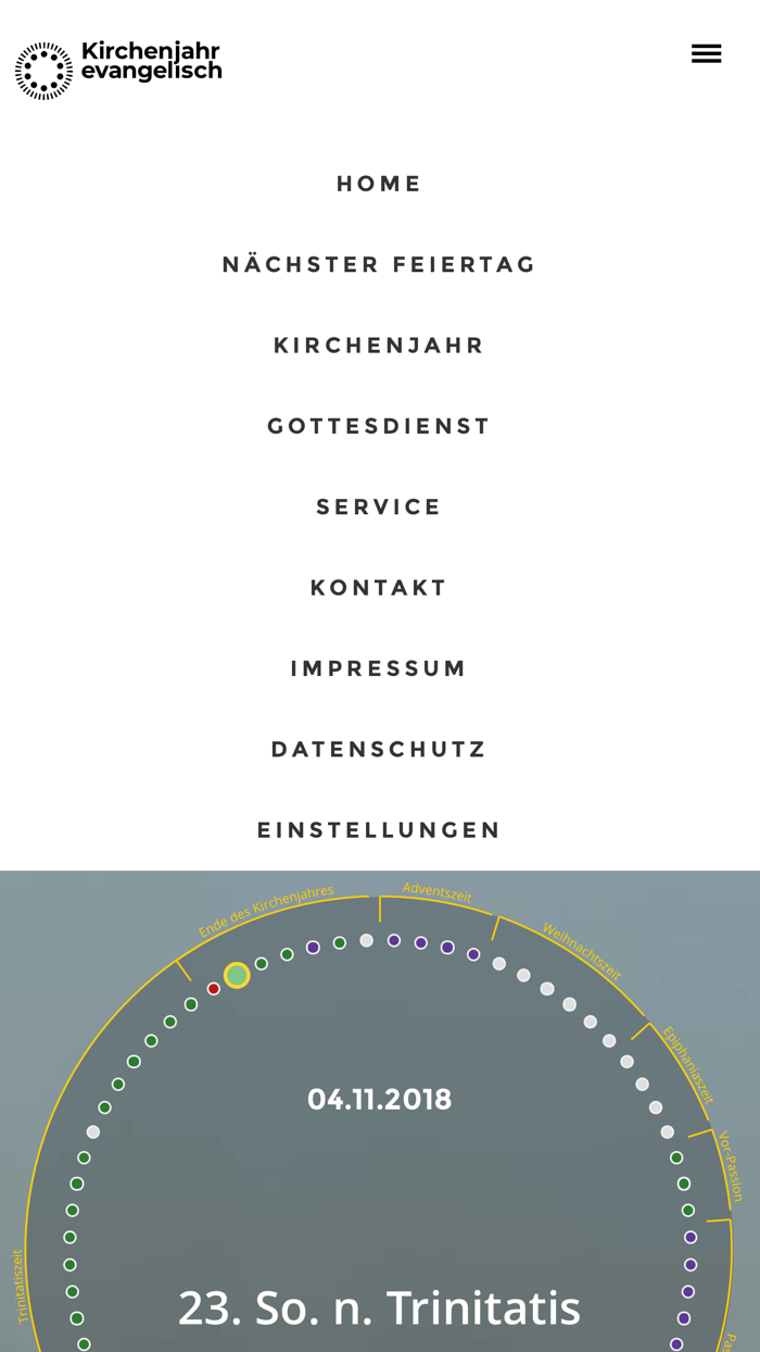 Kirchenjahr evangelisch