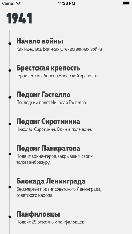 Истории войны